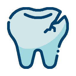 Icono de diente roto